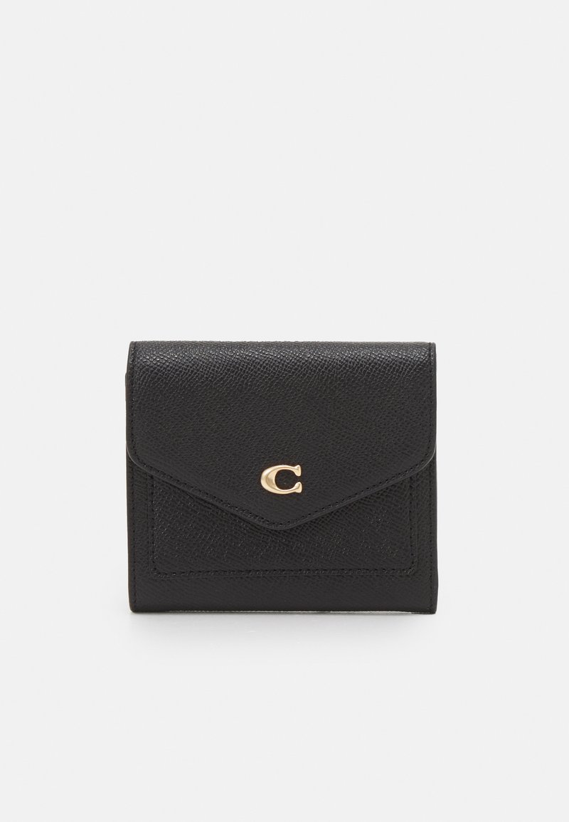 COACH CROSSGRAIN SMALL WALLET - Πορτοφόλι - black