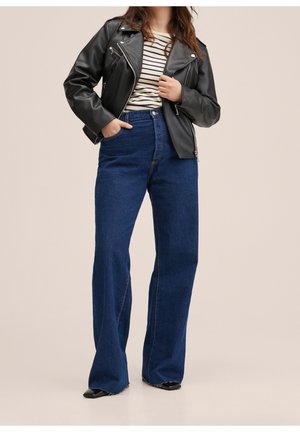 Imitatieleren jas - black