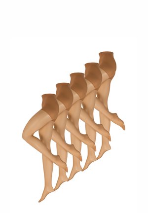 5-PACK FEINS - Strumpfhose - amber