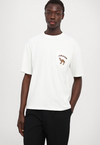 HOUSE OF JAFFA POCKETED UNISEX - T-shirt imprimé - off white