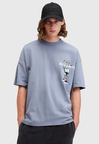 AllSaints Printtipaita - blue