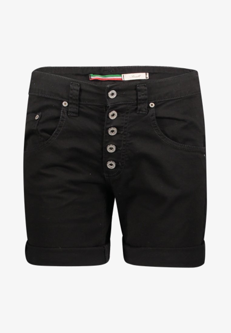 Denim Shorts Schwarze Kurze Jeans Damen PLEASE BOYFRIEND Jeans