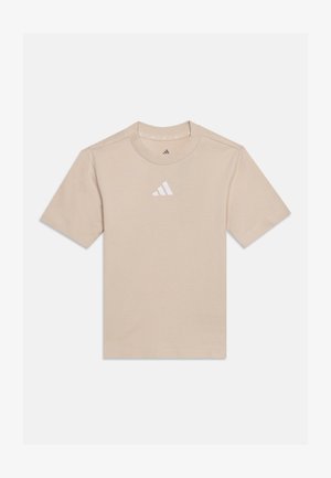 adidas Performance, ESSENTIALS TEE UNISEX - Спортна тениска - sand/white