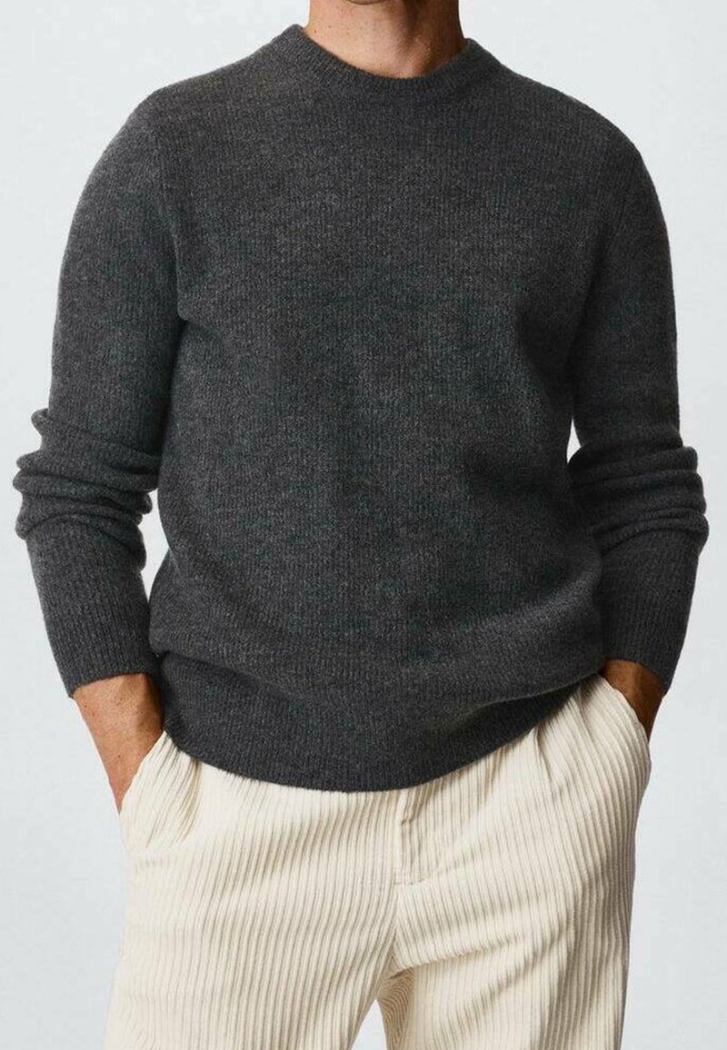 Mango Strickpullover - anthracite