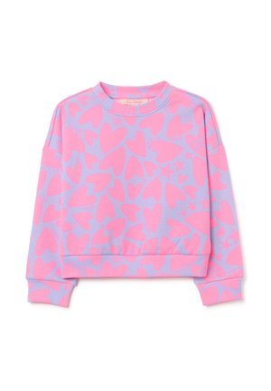REGULAR FIT CREW NECK - Sudadera - pink  light blue