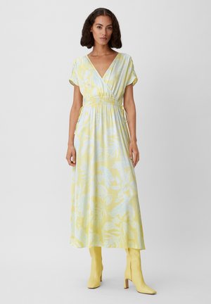 comma FRONCÉE EN  - Freizeitkleid - helles zitrone