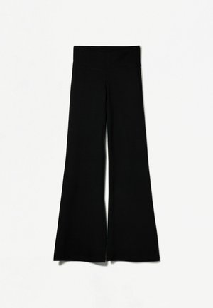 Bershka FLARED  - Trousers - black