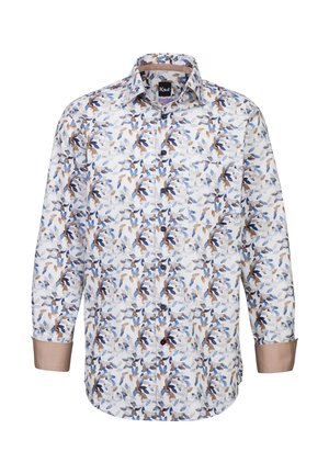 BARI KENT LANGARM REGULAR FIT - Hemd - brown/blue/white
