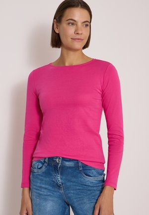 Cecil, LANGARM SHIRT MIT U-BOOT-AUSSCHNITT - T-shirt à manches longues - pink flash