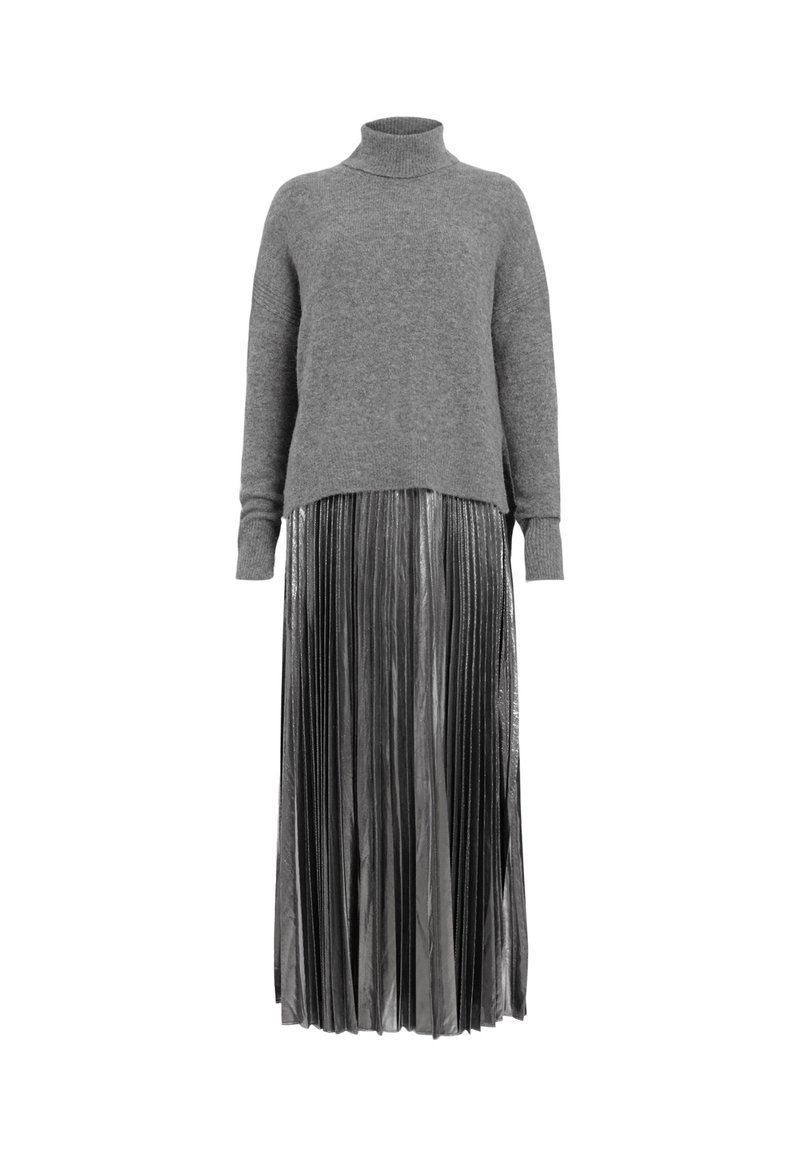 AllSaints SPARK 2-IN-1 - Maxi dress - grey marl silver/silver-coloured -  Zalando.ie