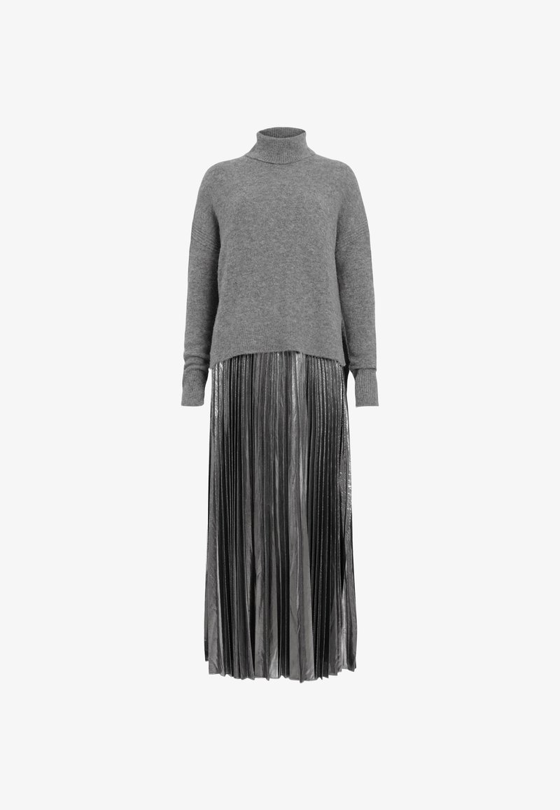 AllSaints SPARK 2-IN-1 - Maxi dress - grey marl silver/silver-coloured - Zalando.ie AllSaints SPARK 2-IN-1 - Maxi dress - grey marl silver/silver-coloured - Zalando.ie