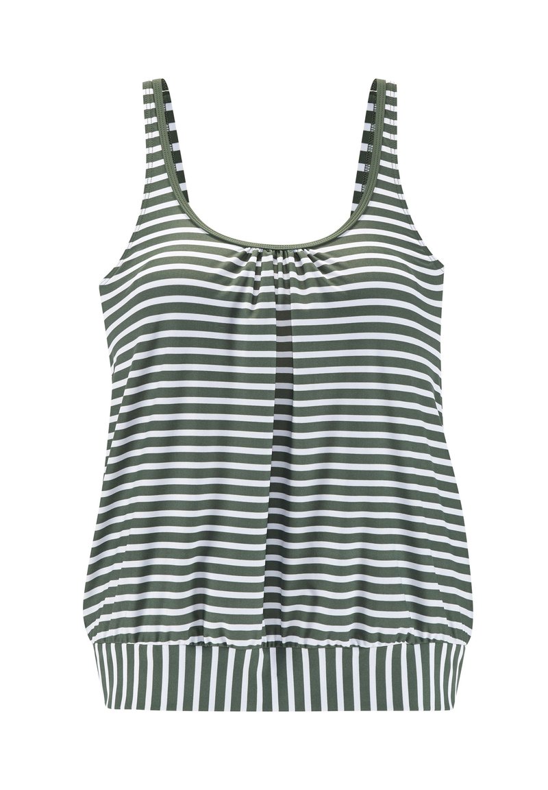 Venice Beach Bikinitop - oliv gestreift