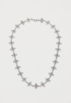GOTHIC CLOVER NECKLACE UNISEX - Ketting - white/blue