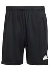 TRAIN ESSENTIALS LOGO - Korte sportsbukser - black/white