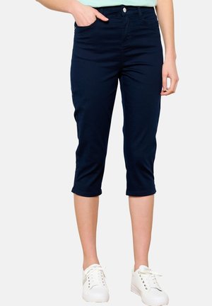 HIGH WAIST - Kratke hlače iz džinsa - navy basic