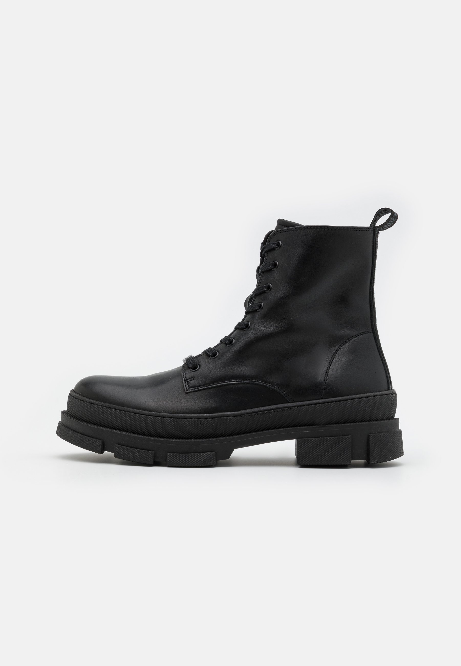 Steve Madden WARRICK - Stivaletti stringati - black/nero - Zalando