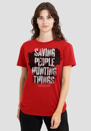 Cotton Soul, Print T-shirt - red