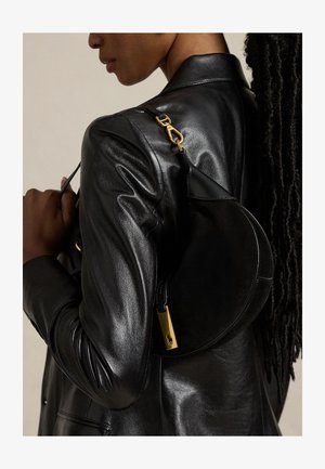Polo Ralph Lauren, POLO ID SUEDE MINI SHOULDER BAG - Håndtasker - black