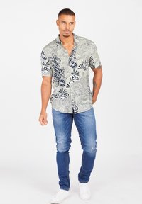 Key Largo MSH RESORT 1/2 PATTERNED - Camicia - white  navy