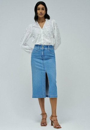 JUNE CONFORT CAPRI - Falda de tubo - blau