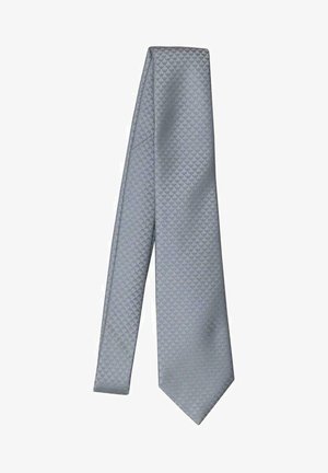 Emporio Armani LOGO EAGLE ALL-OVER - Cravatta - argento