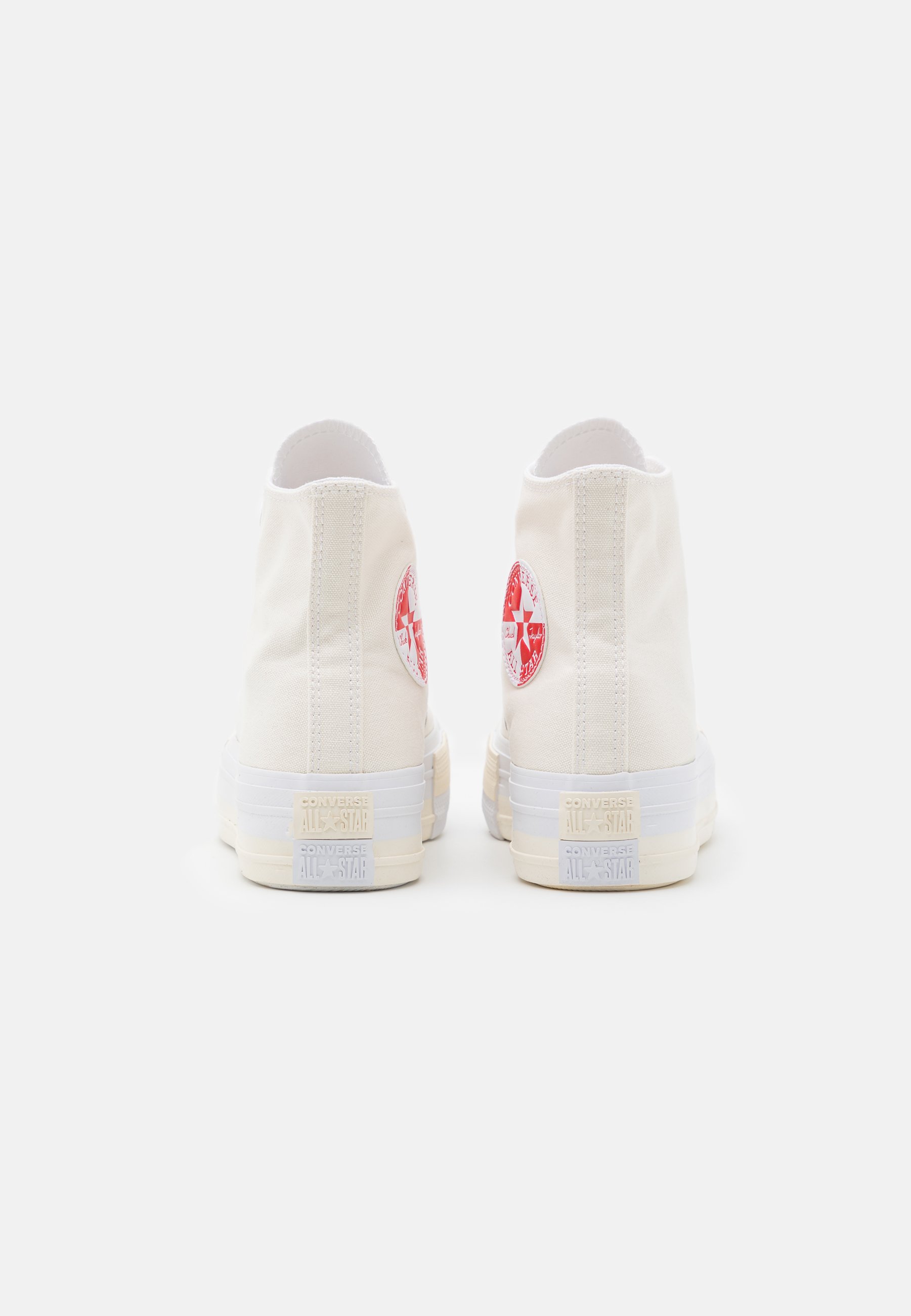 converse double upper blanche