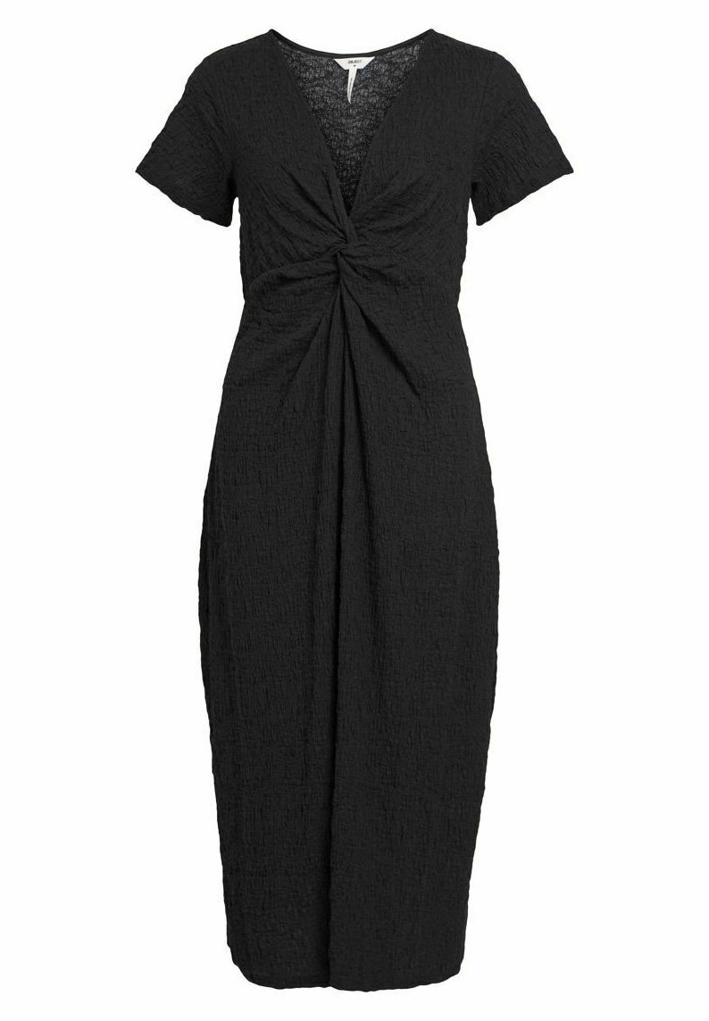 Object GEKNOTETES - Day dress - black - Zalando.co.uk