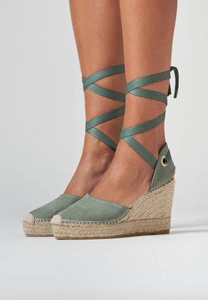 BARI - Sandalen met plateauzool - menorca suede