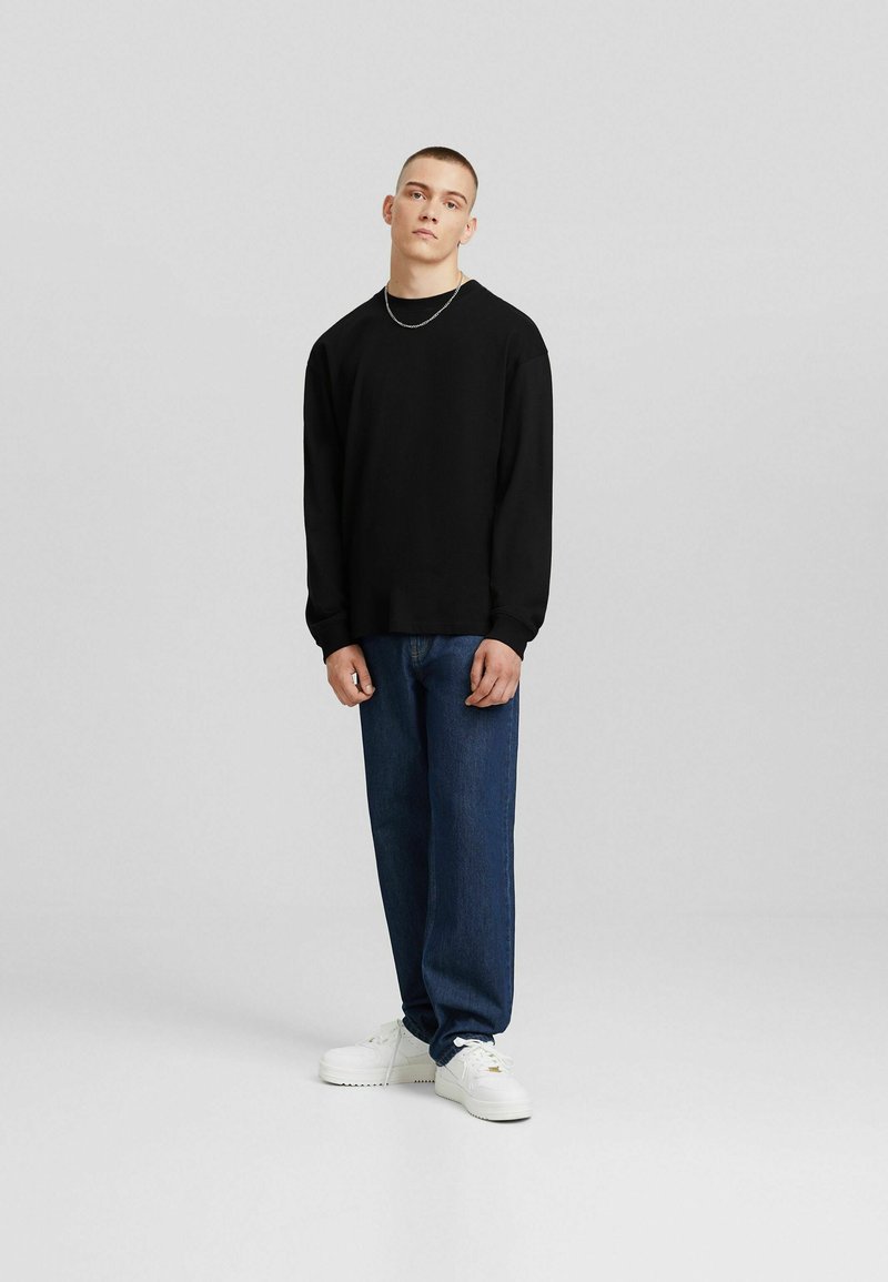 Bershka Straight leg jeans koningsblauw Bershka Straight leg jeans koningsblauw