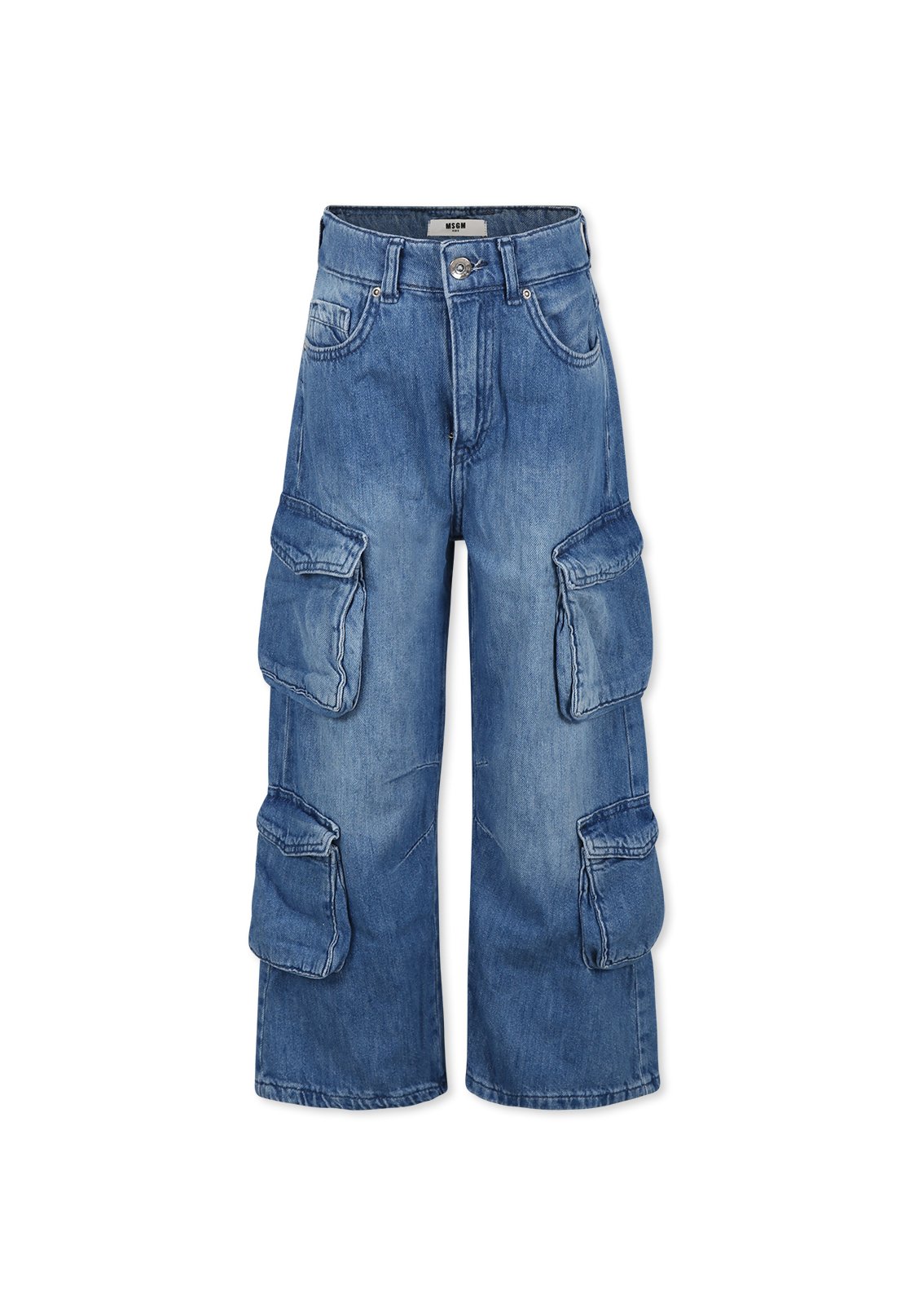 MSGM Jeans baggy denim/blu denim