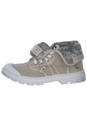 Botines con cordones - beige