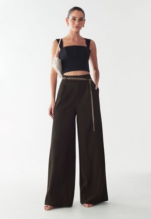 BELINDA - Trousers - chocolate