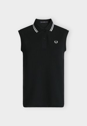Fred Perry, SLEEVELESS TWIN TIPPED - Polo - black/white