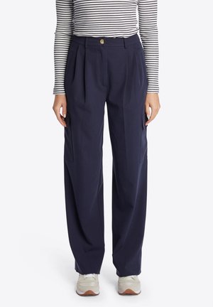 MIT BUNDFALTEN - Pantaloni cargo - midnight blue