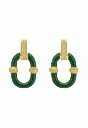 OVAL DROP  - Earrings - green