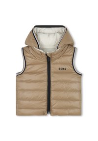 BOSS Kidswear Strukirani kaput - sand