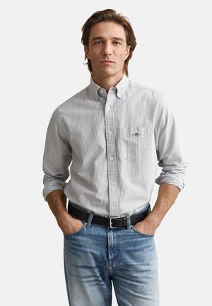 GANT REG OXFORD BANKER STRIPE  - Overhemd - persian blue
