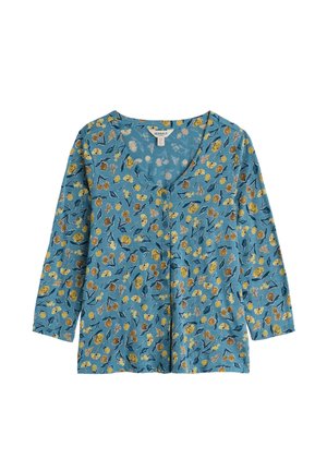 Seasalt Cornwall, SEASALT CORNWALL 3/4 STUDIO GLASS TOP - Blouse - blue - plant cuttings cadet