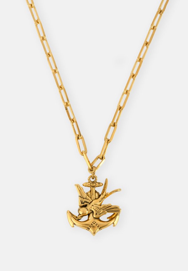 FINE SWALLOW AND ANCHOR PENDANT NECKLACE UNISEX - Necklace4
