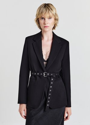 MONOPETTO CINTURA FIBBIE - Blazer - ultrablack
