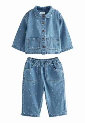 SET - Kelnės - mid blue denim