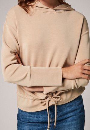 Sweat à capuche - beige