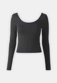 SOFT TOUCH DEEP BACK - Langærmet T-shirt - black