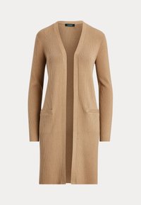 Lauren Ralph Lauren COTTON BLEND CARDIGAN - Kofta - classic camel