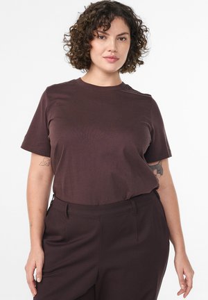 T-shirts basic - chocolate plum
