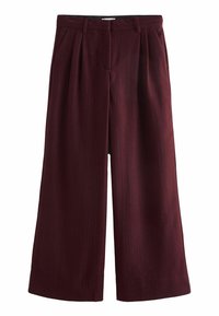 PREMIUM BLEND WIDE LEG  - REGULAR FIT - Pantaloni - berry red