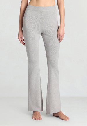 GINNICO LUNGO TINTA UNITA - Stoffhose - grigio perla melange