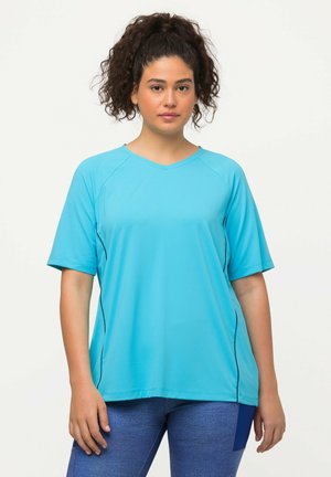 UV-SCHUTZ 50+ V-AUSSCHNITT HALBARM - T-paita - light blue