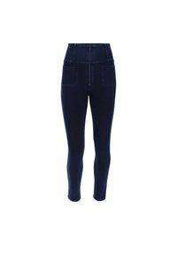 Freddy WR.UP VITA SUPER ALTA E TASCHINI APPLICATI - Leggings - dark jeans dark seams