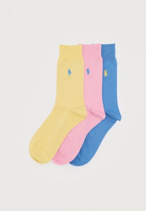 CREW 3 PACK  - Socken - yellow/pink/blue